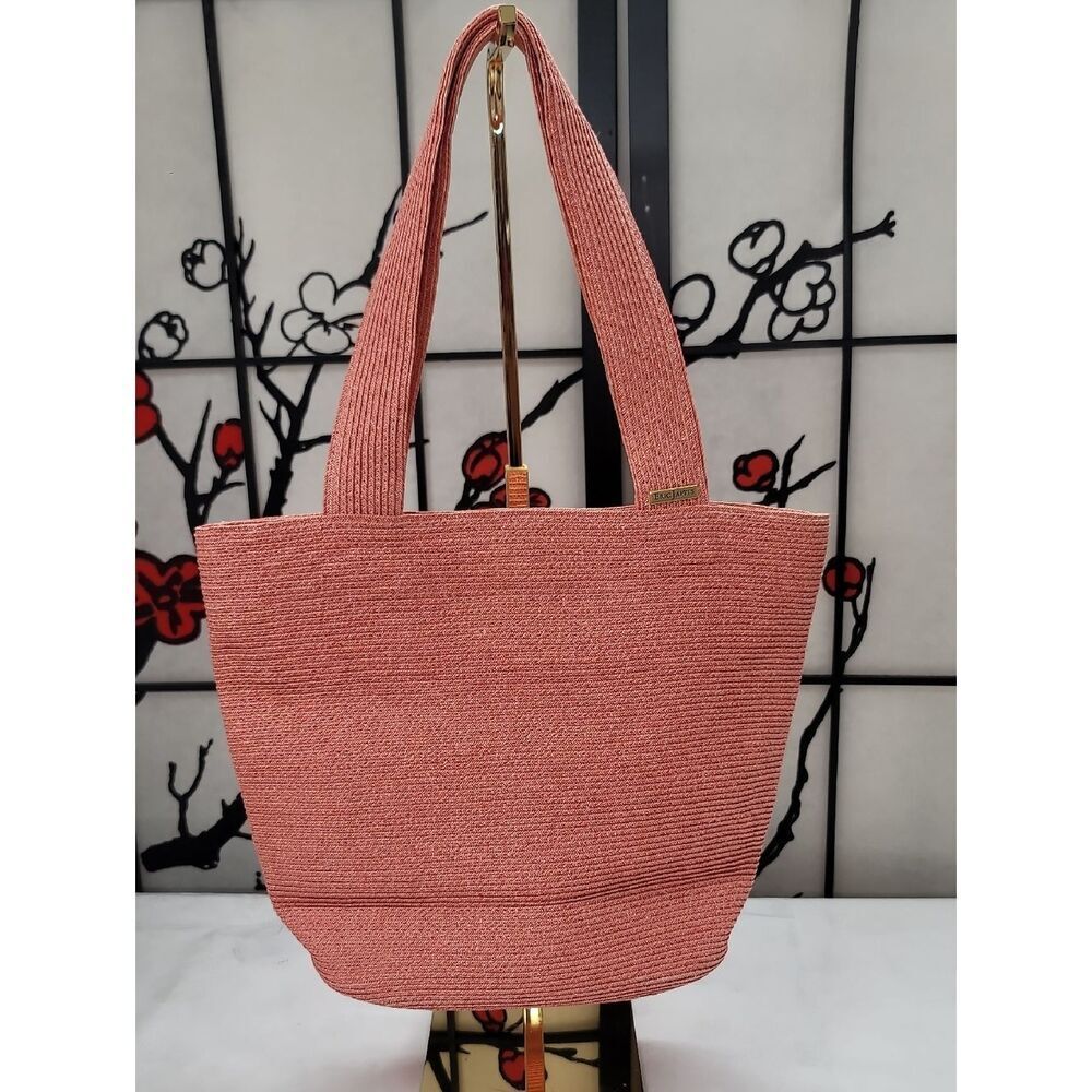 Eric Javits Straw Tote Bag - Pink